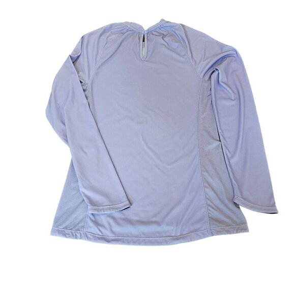 Solfire Women's Long Sleeve Lavender Shirt With Butterfly Design, Size Small - Picture 2 of 10